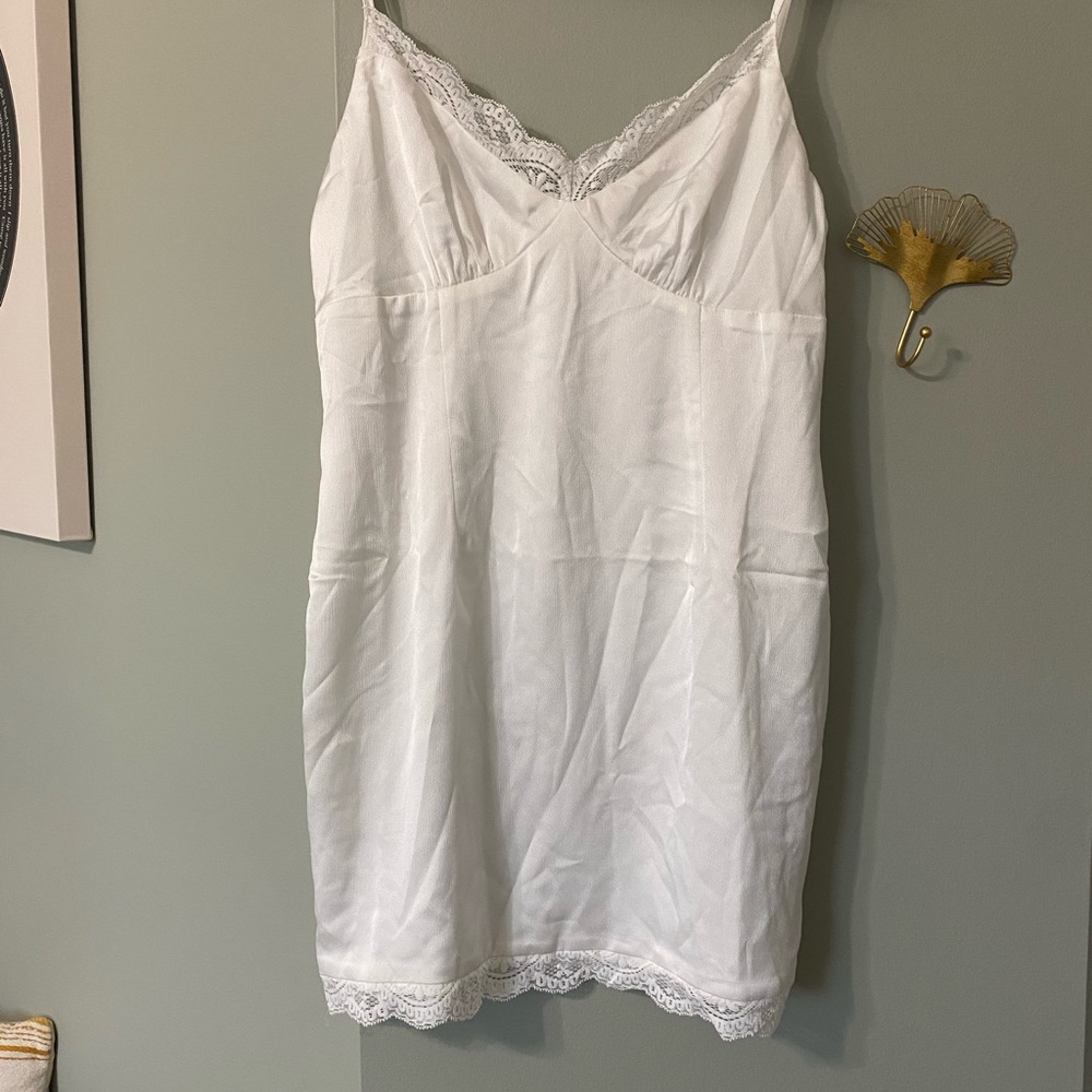 White Princess Polly slip dress